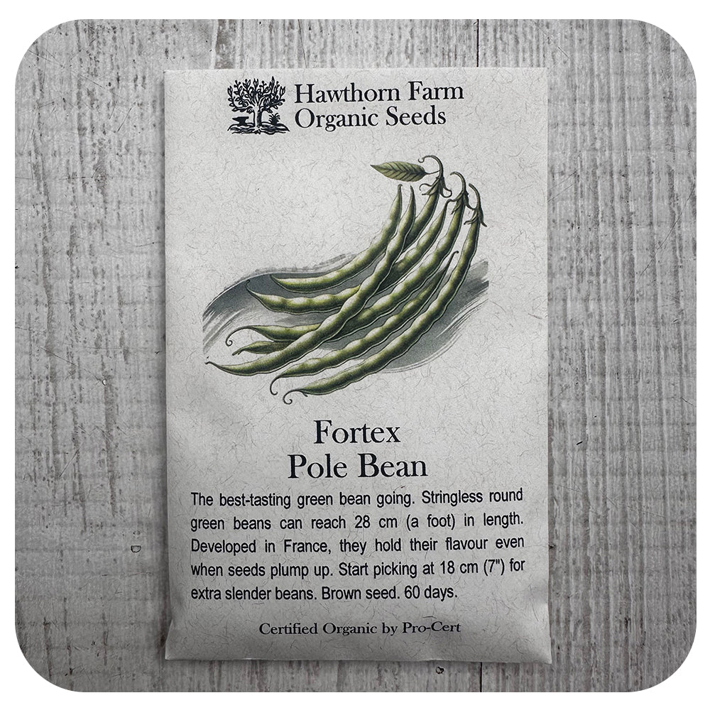 Fortex Pole Bean  (Hawthorn Farm ORGANIC Seeds)