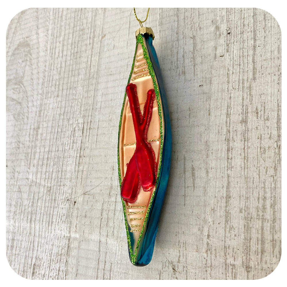 Glass Kayak/Canoe Ornament