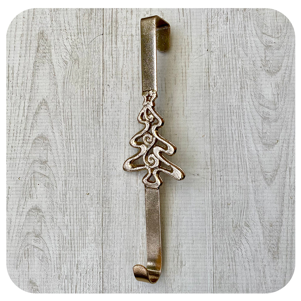 Gold Tree Wreath Hanger