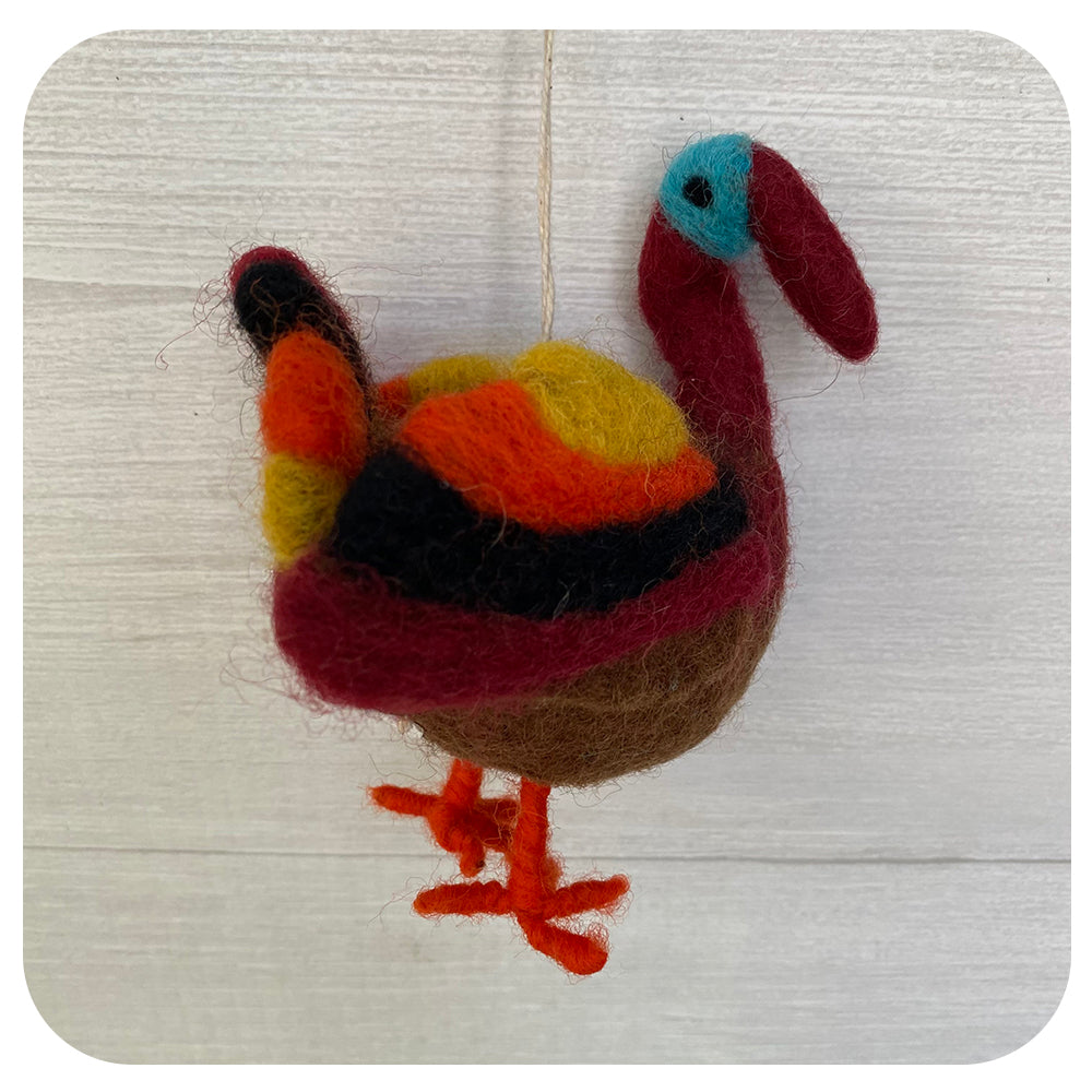 Fairtrade Felt Turkey Ornament