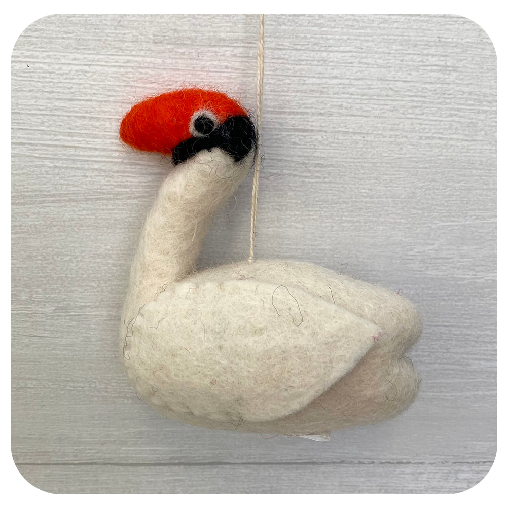Fairtrade Felt White Swan