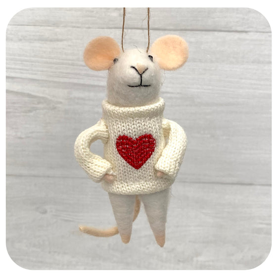 Happy Heart Felt Mouse
