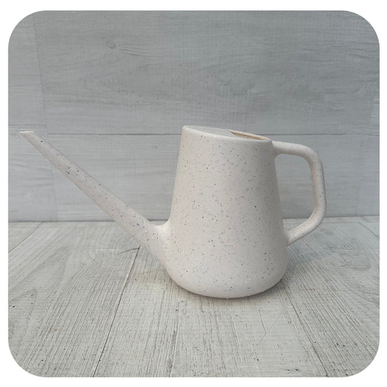 White Speckled Watering Can (1.5L)