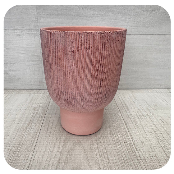 Texture Pink Vase Pot