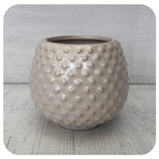 Glazed Textured Dot Pot