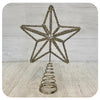Silver Star with Jewel Centre Tree Topper