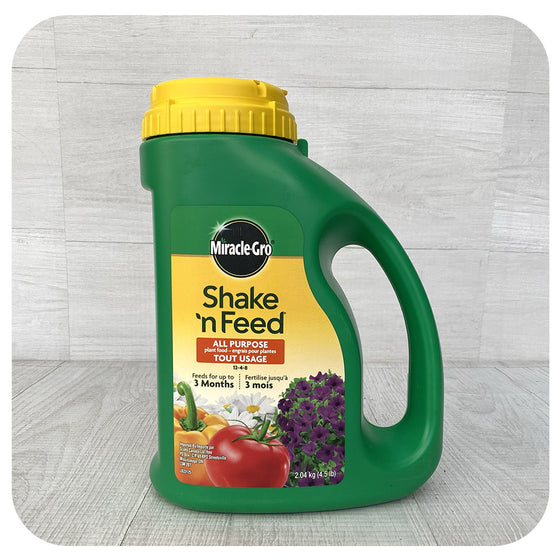 Miracle Grow Shake & Feed All Purpose Continuous Release Plant Food 12-4-8
