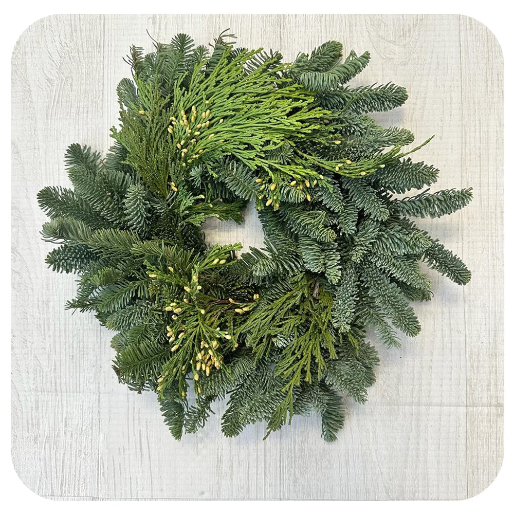 Mixed Greens Candle Ring