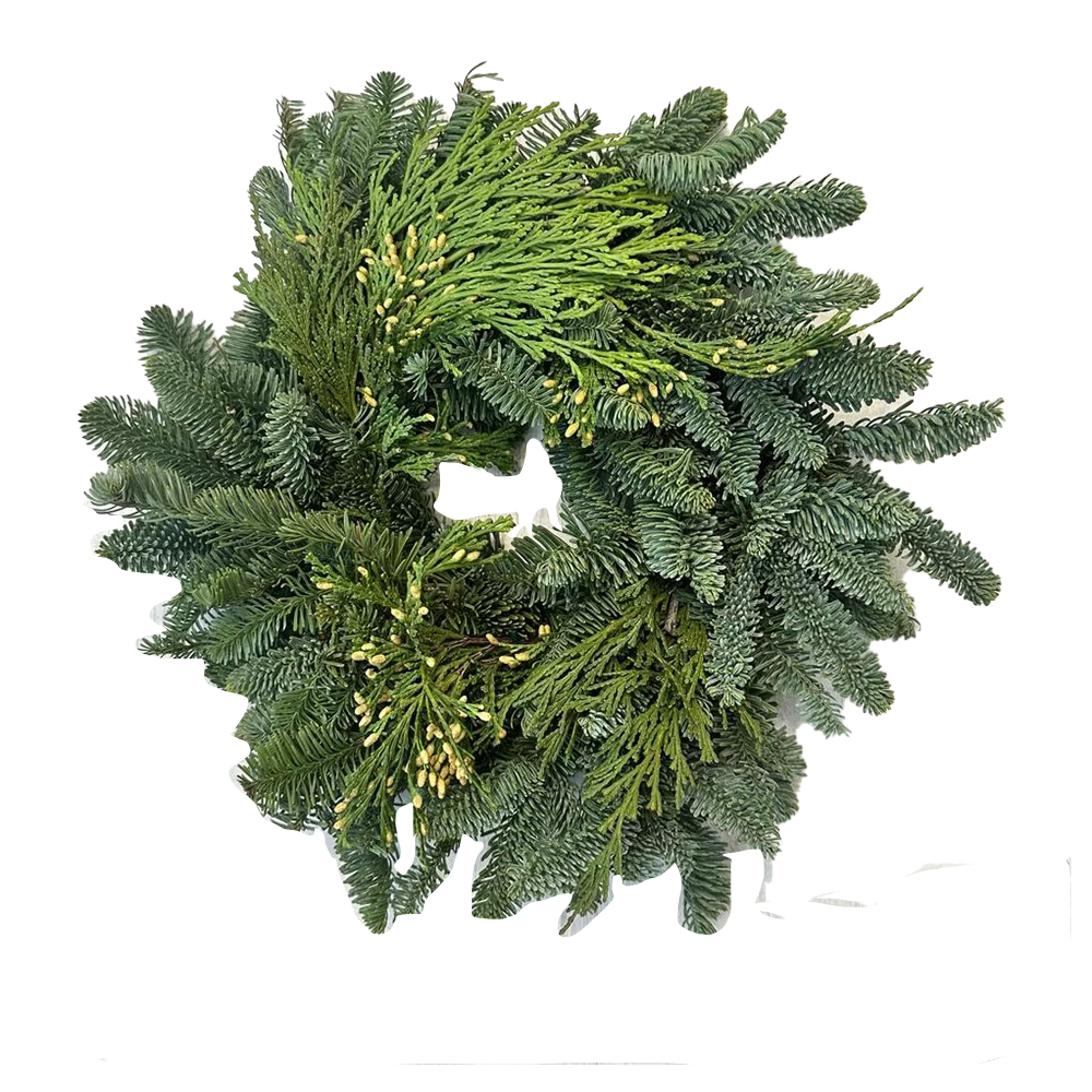 Mixed Greens Candle Ring