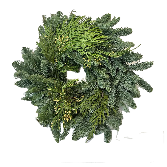 Mixed Greens Candle Ring