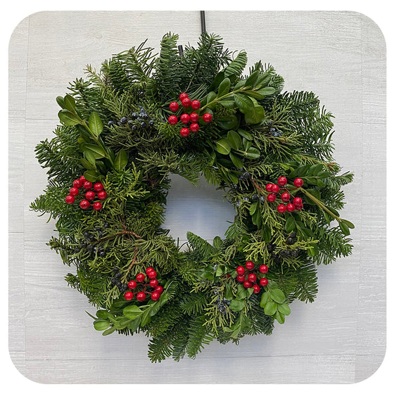 Mixed Greens with Berries Candle Ring