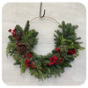 Evergreen Crescent Wreath