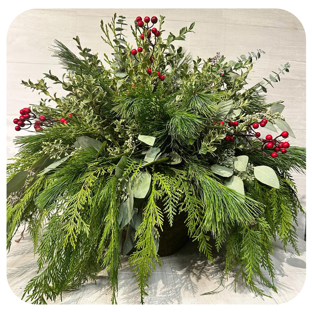 Urn - Mixed Greens with Eucalyptus