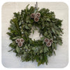 Fraser Fir,  Eucalyptus and Cone Wreath