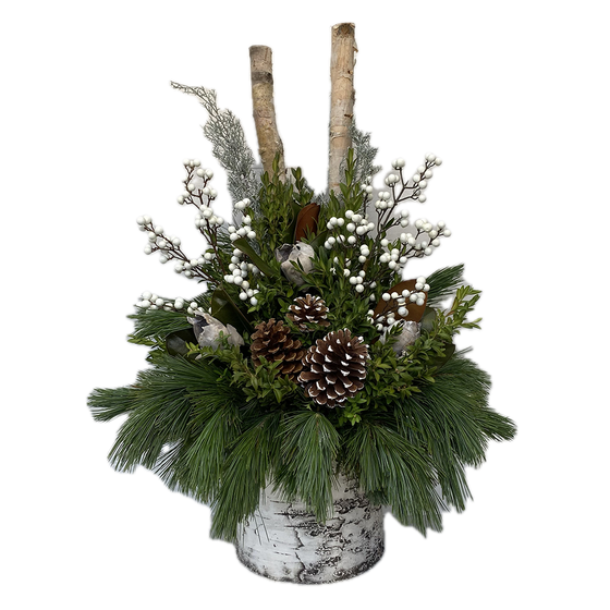 Urn - White Berry Jodi Birch Pot