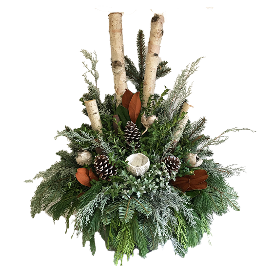 Urn - Misted Greens and Birch