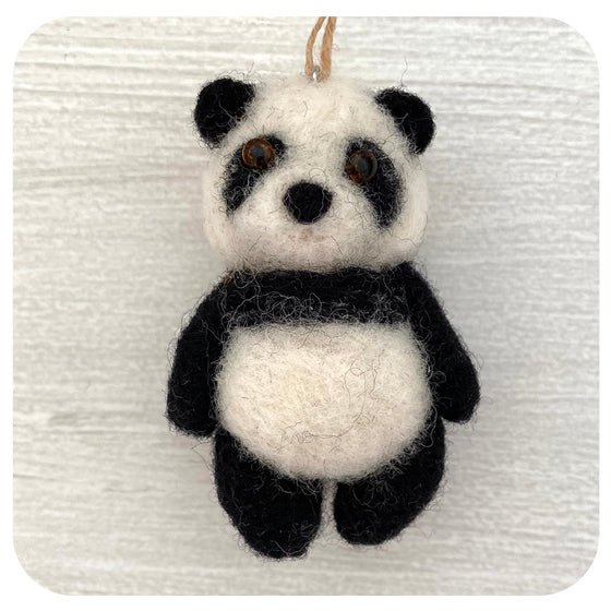 Iryna's Felted Panda (Hand Made/ Local)