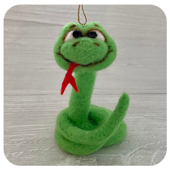 Iryna's Felted Snake (Hand Made/ Local)