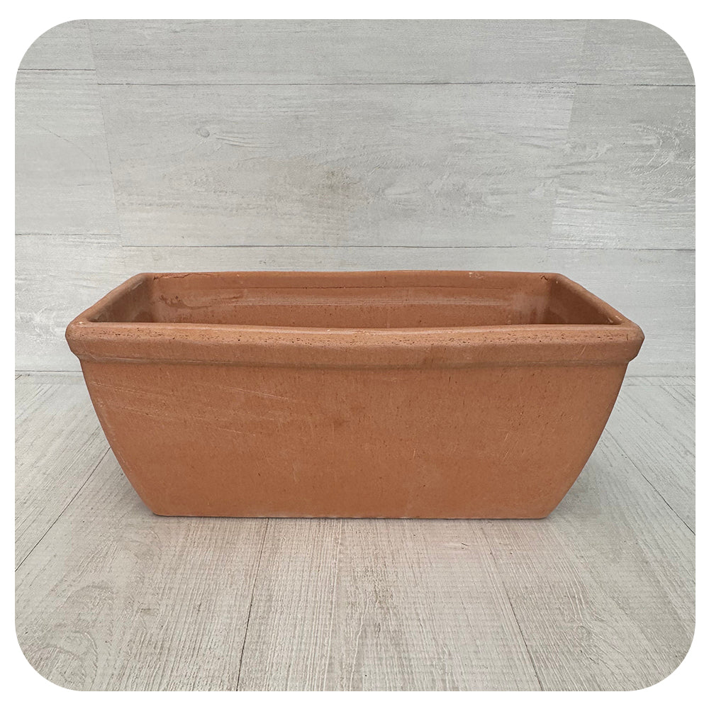 Smooth Terra Cotta Window Box