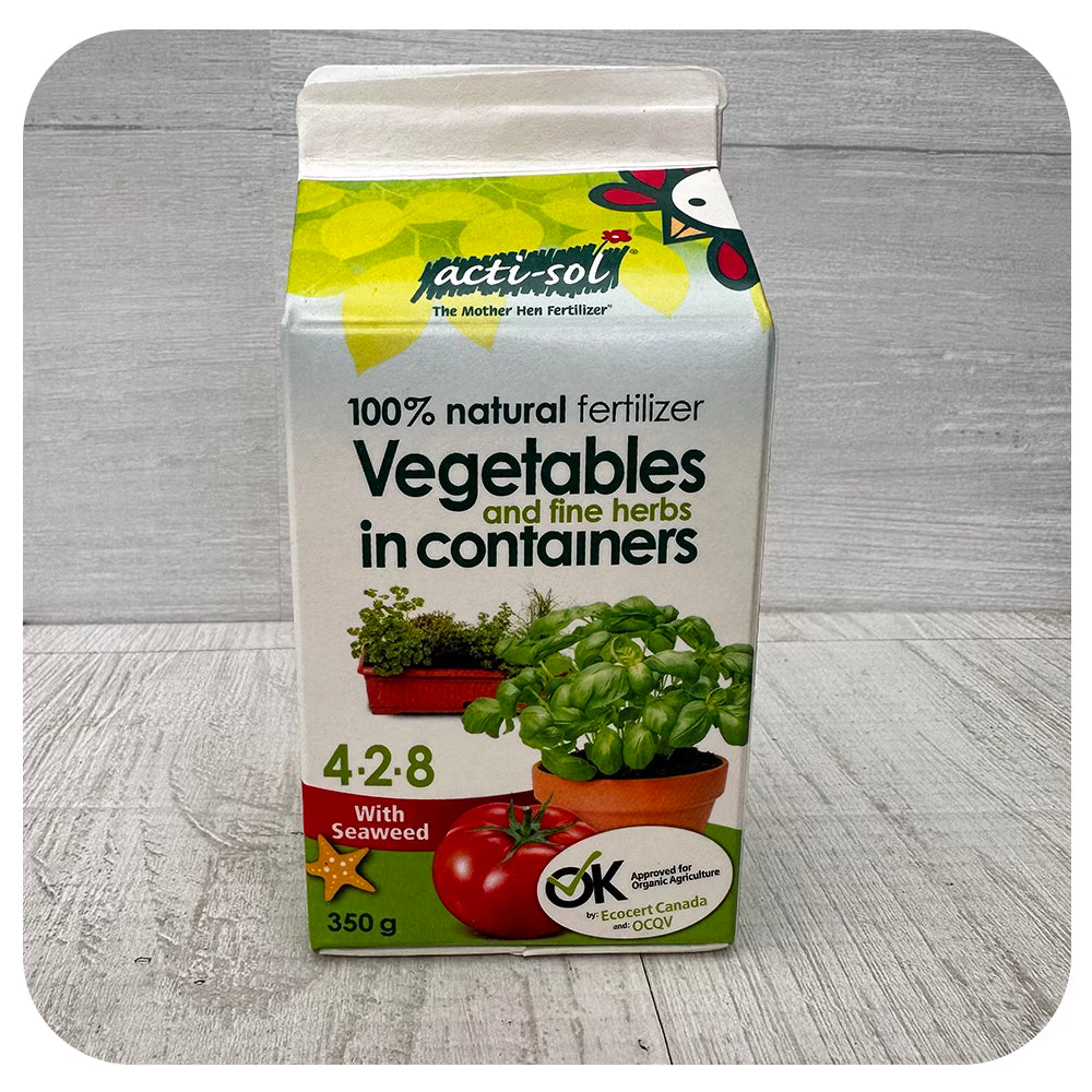 Actisol Sprinkle-on Organic Fertilizer for Vegetables and Fine Herbs 4-2-8