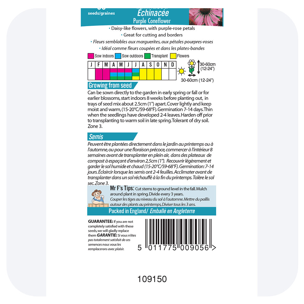 Echinacea 'Purple Coneflower' Seeds
