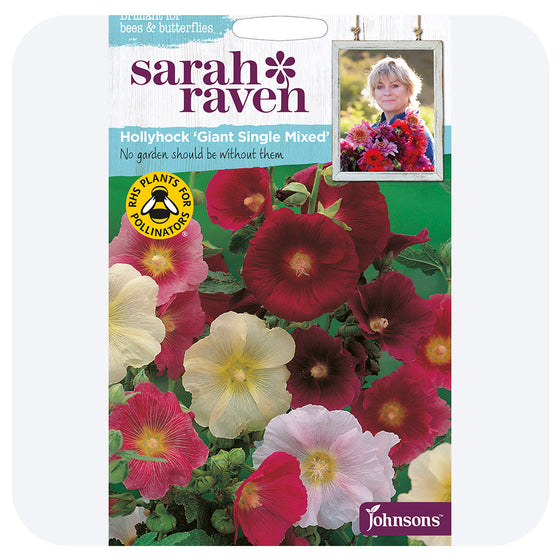 Hollyhock 'Giant Single Mixed' Seeds
