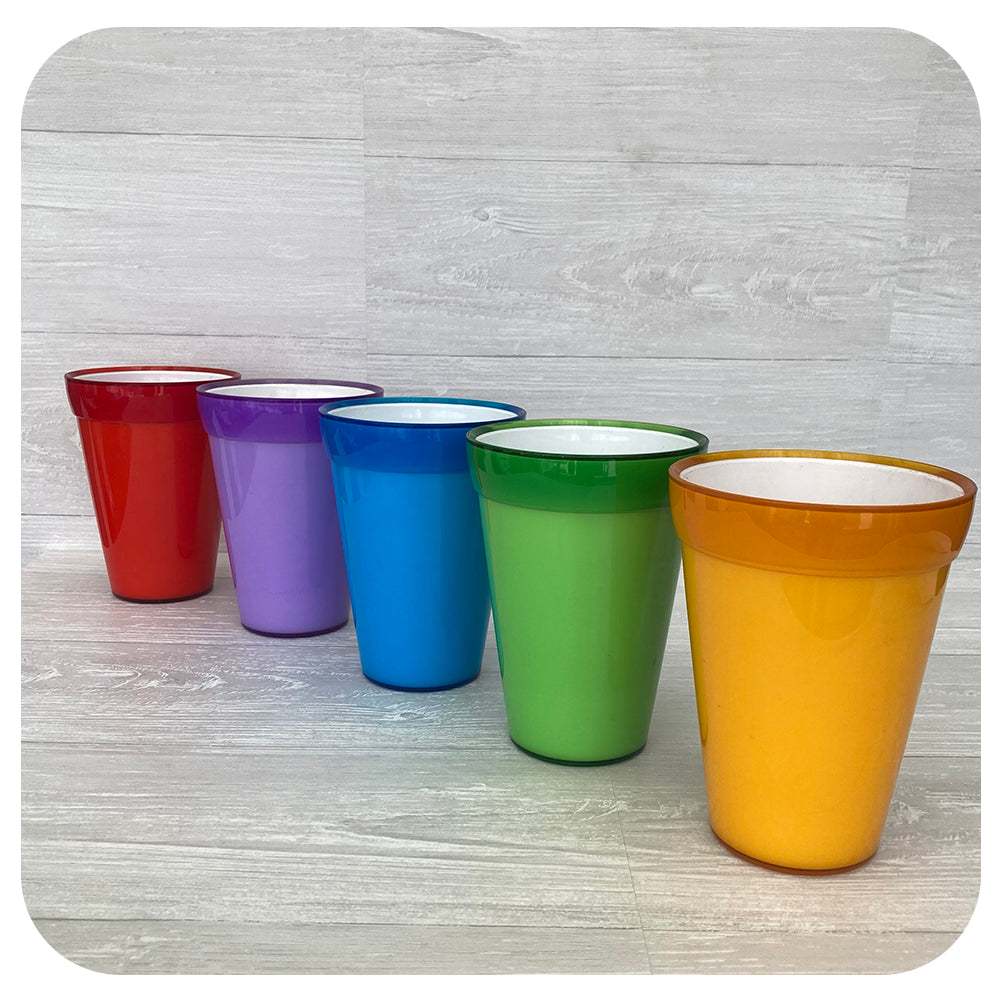 Crescent Plastic Colour Pot