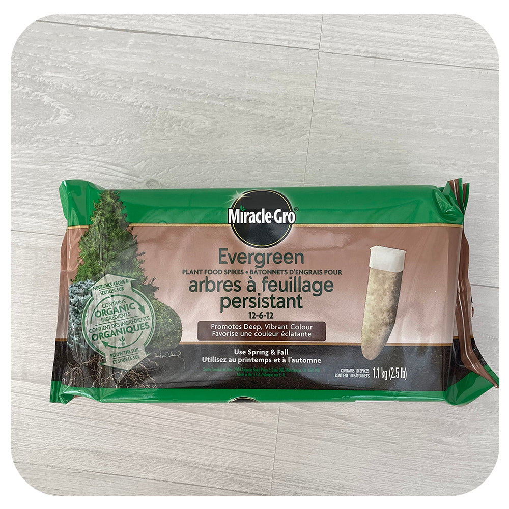 Miracle Grow Evergreen Fertilizer Spikes 12-6-12