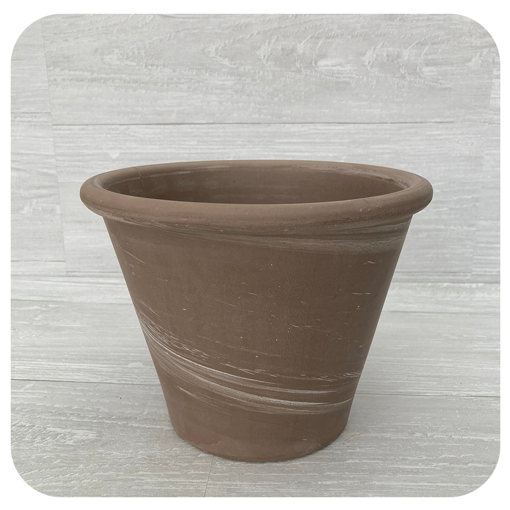 Terra Cotta Swirl Duo Pot