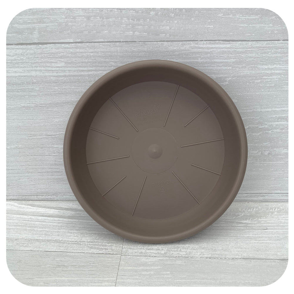 Taupe Plastic Saucer