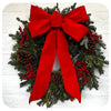 Classic Bow and Cone Wreath