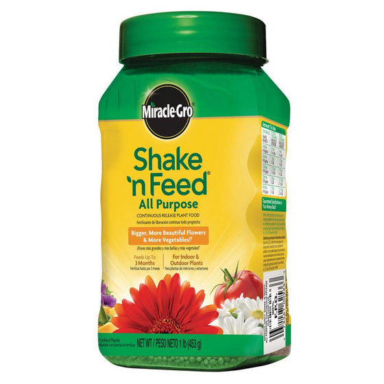 Miracle Grow Shake & Feed All Purpose Continuous Release Plant Food 12-4-8