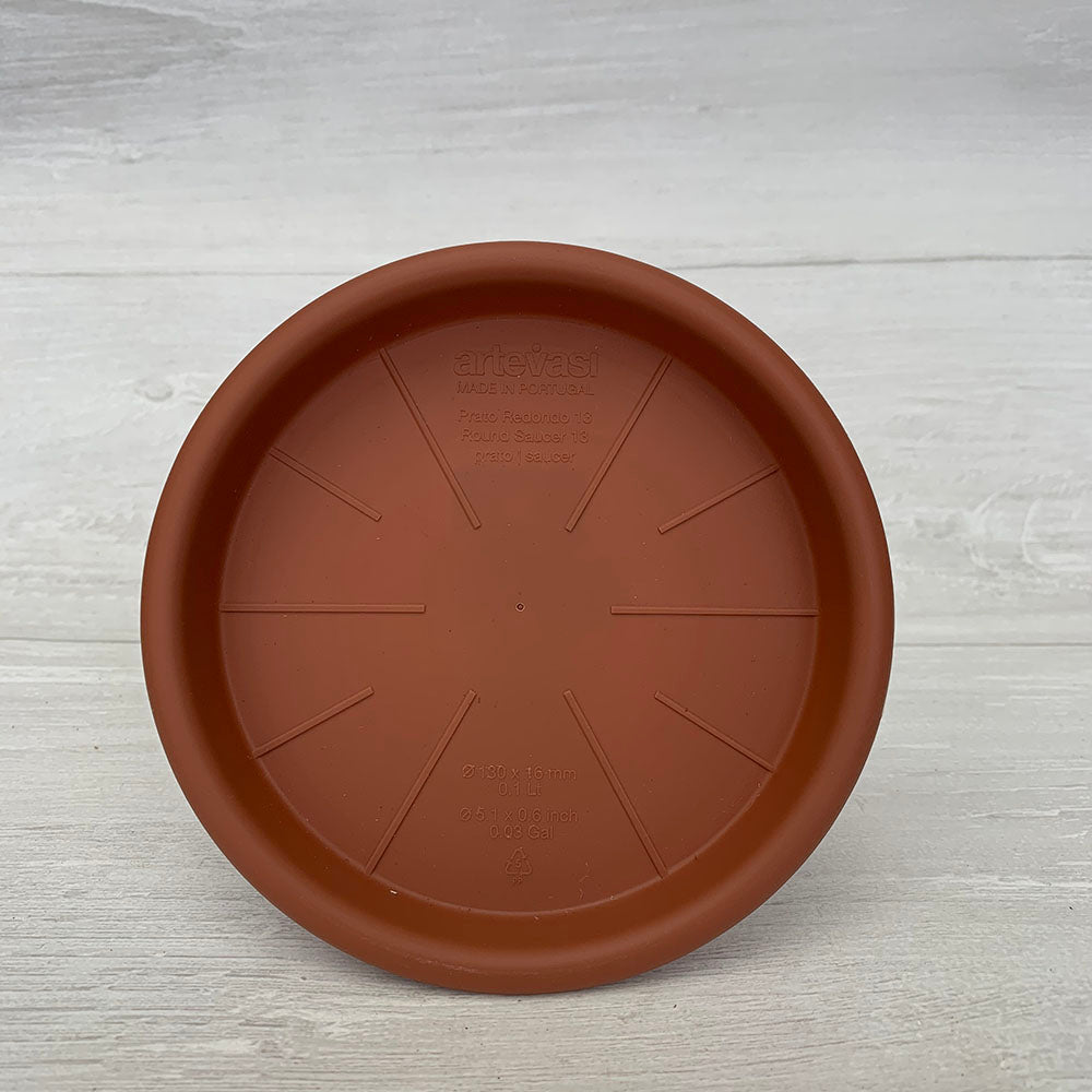 Terra Cotta Coloured Plastic Saucer