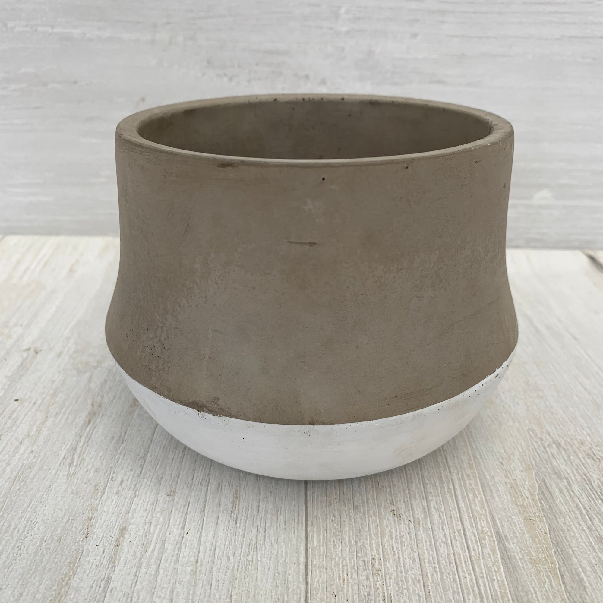 Curvy Cement Pot