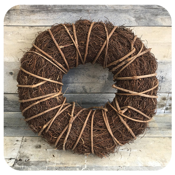 Wrapped Grapevine Wreath
