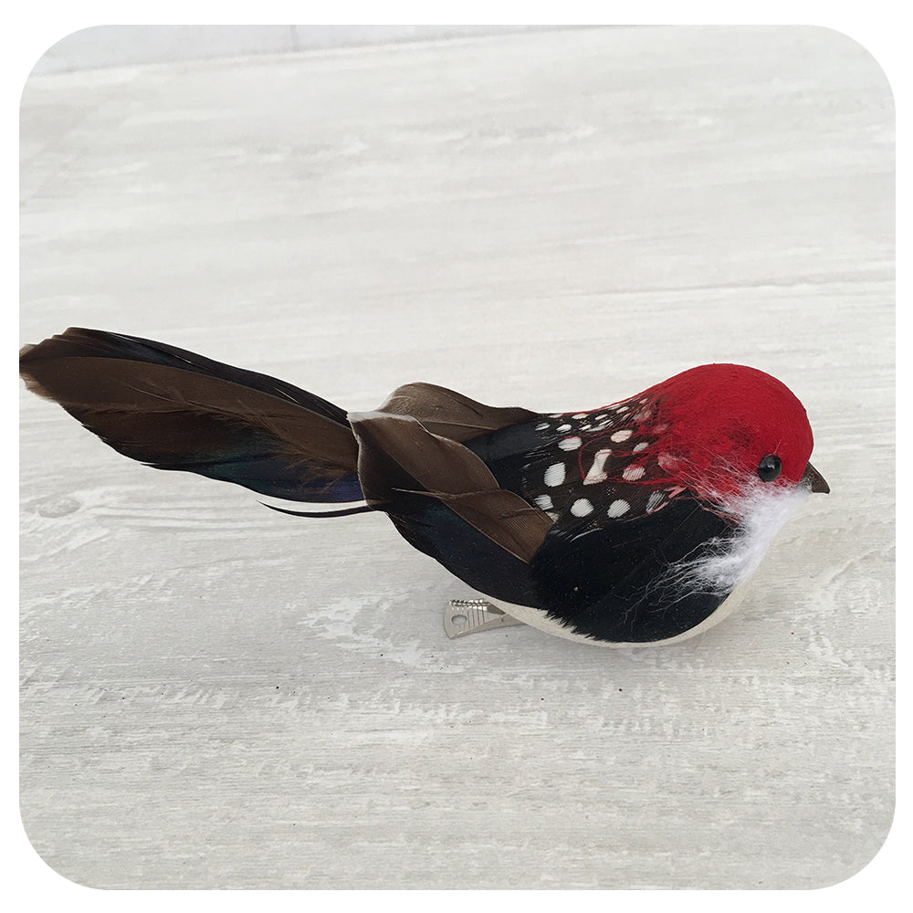 Red Headed Bird Clip