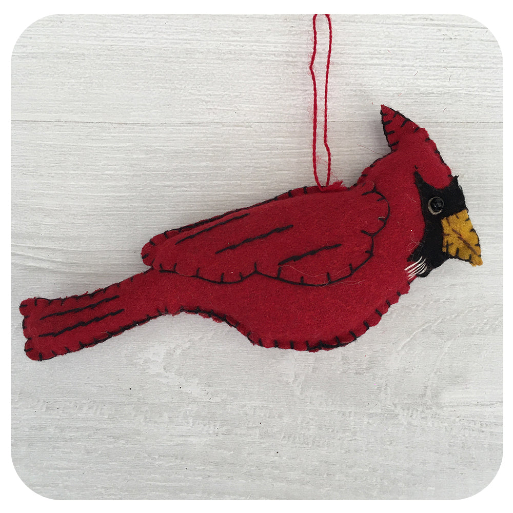 Embroidered Cardinal