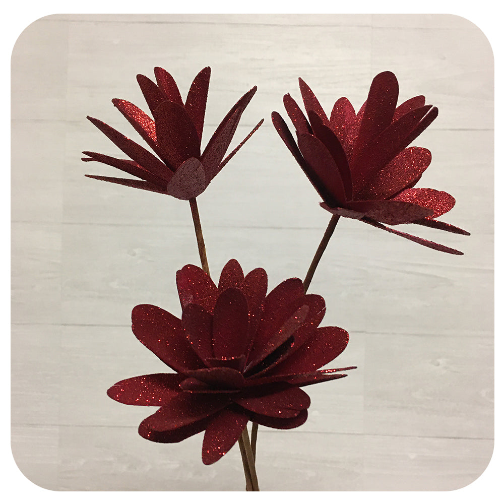 Petal Flower Red Sparkle