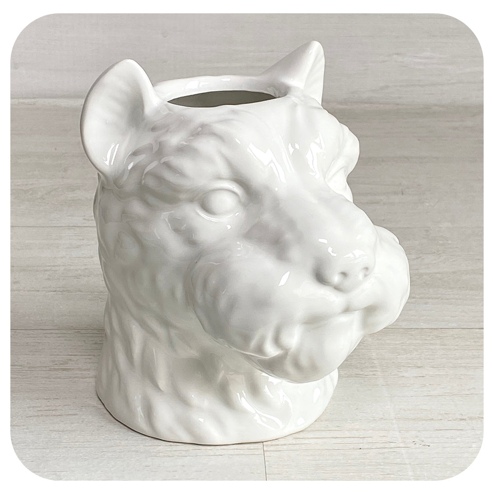 Westie Dog Head Planter