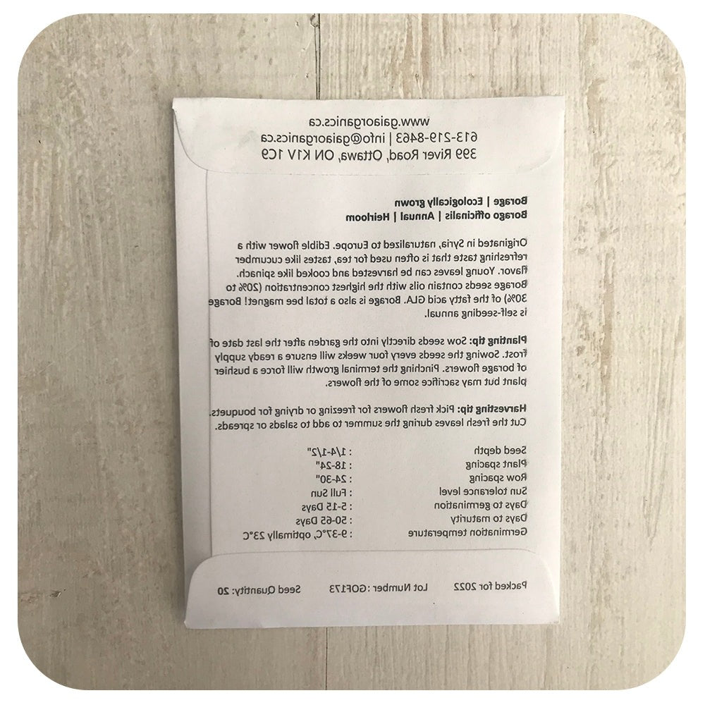 Borage Seeds (Organic)