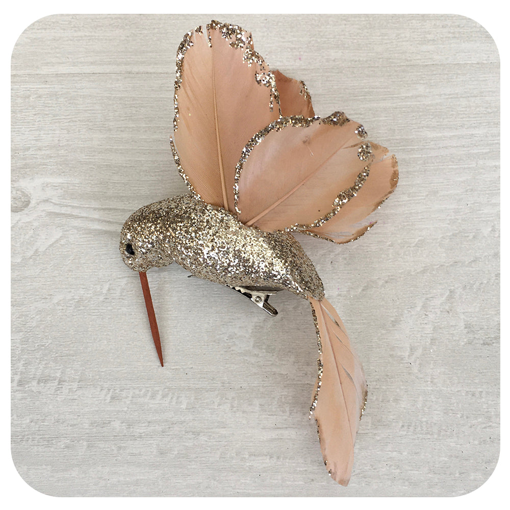 Glitter Hummingbird Clip Collection