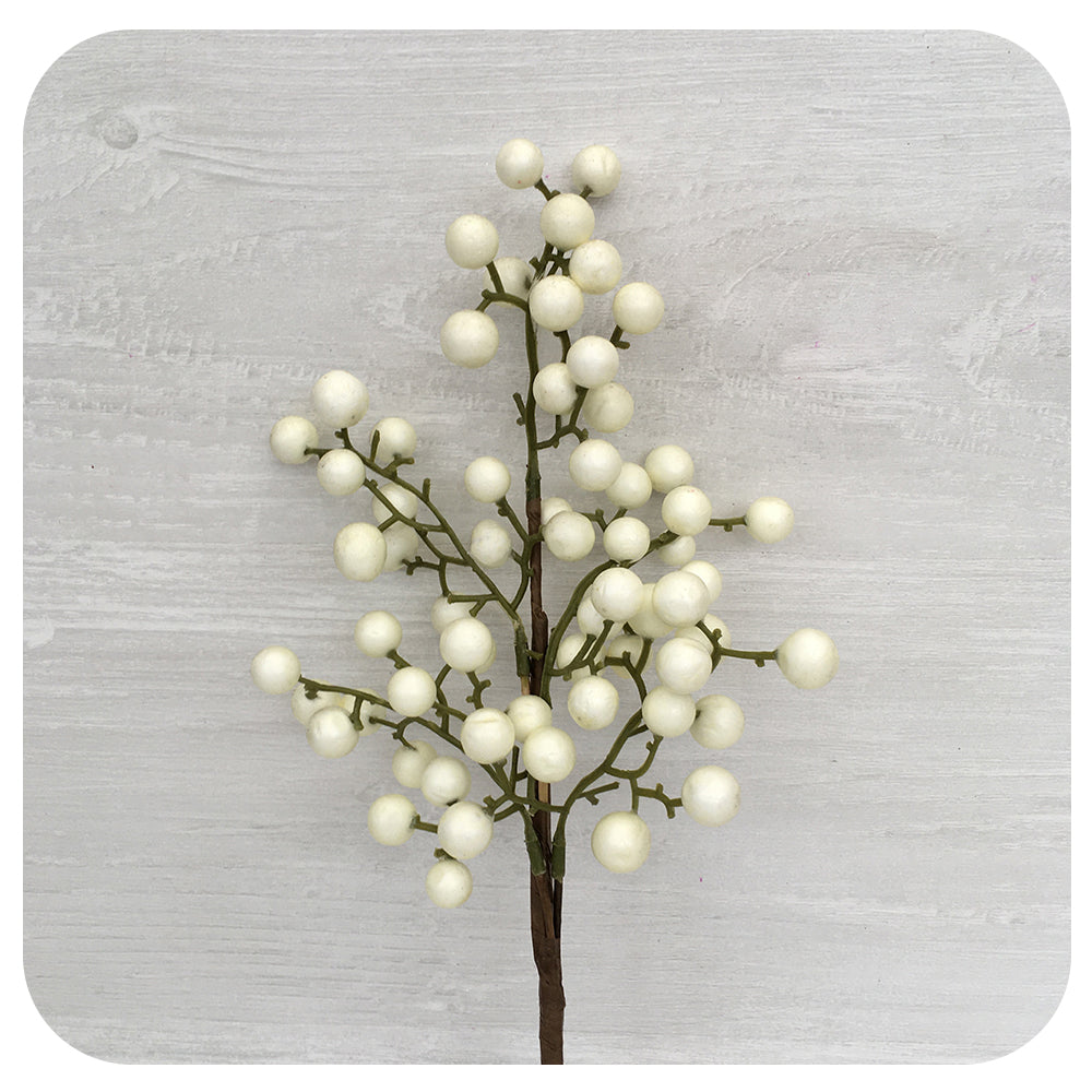 Berry Stem - White