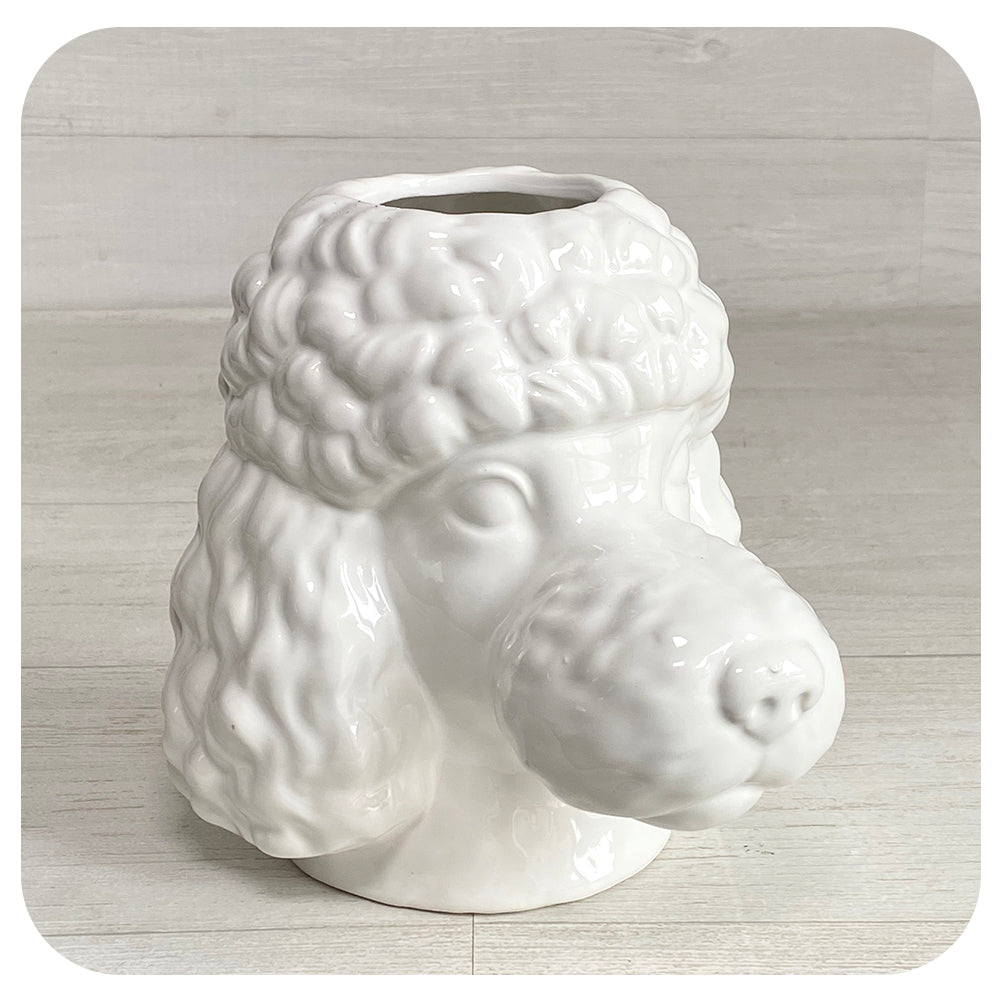 Poodle Dog Head Planter