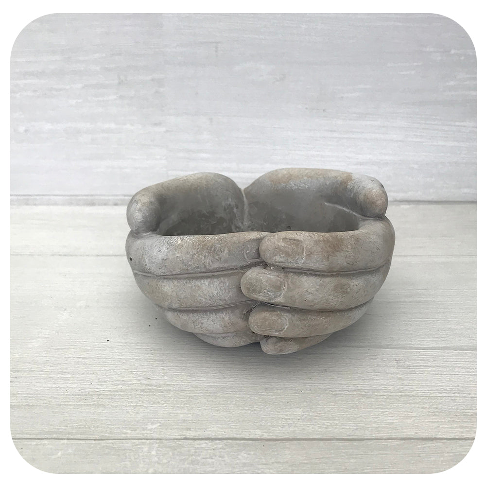 Cupping Hands Planter