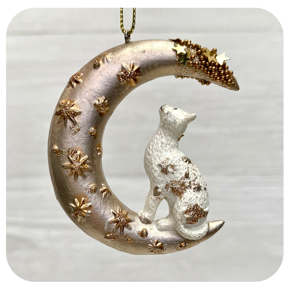 Cat in Crescent Moon