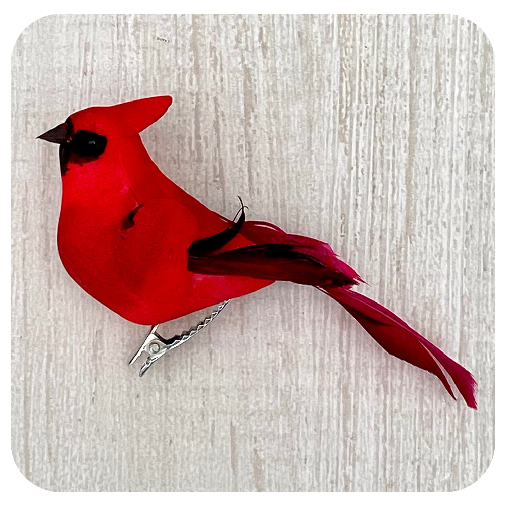 Cardinal Bird Clip