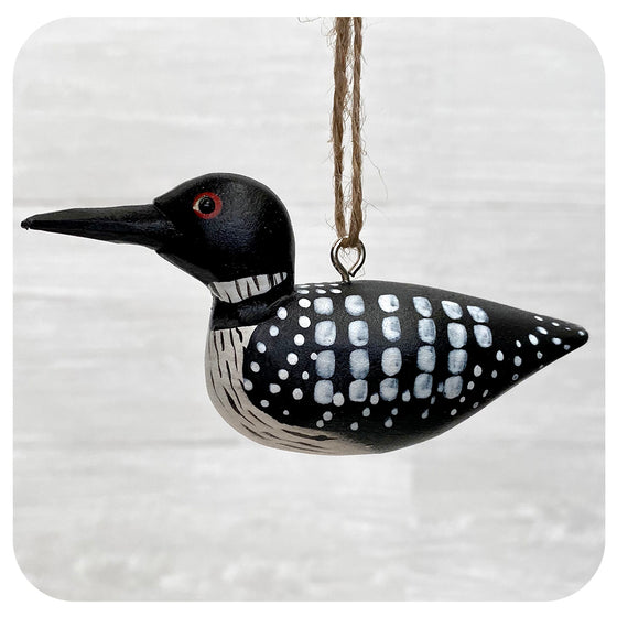 Carved Loon