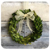 Preserved Boxwood Wreaths with Bow