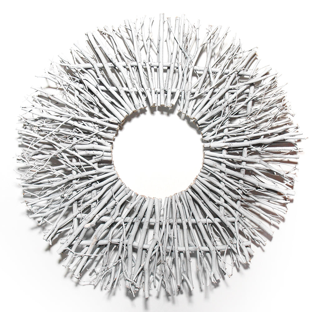 White Washed Twig Wreath