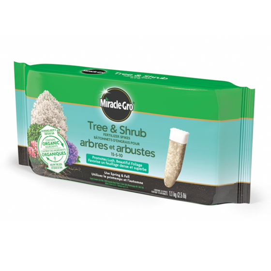 Miracle Grow Tree and Shrubs Fertilizer Spikes 15-5-10